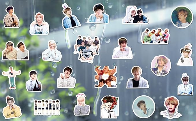 100pcs BTS Sticker Korean Boys Group Stickers for Teens Journal Cute Singing and Dancing Group Mixed Pack Stickers,Waterproof Vinyl Decals for Laptops Computer Scrapbook Phone Bumper Pad(BT100)