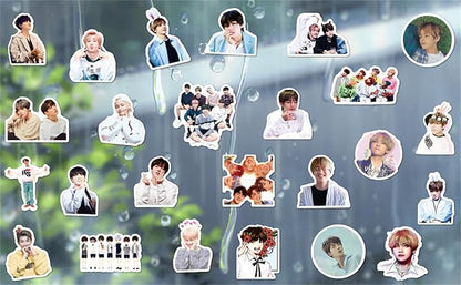 100pcs BTS Sticker Korean Boys Group Stickers for Teens Journal Cute Singing and Dancing Group Mixed Pack Stickers,Waterproof Vinyl Decals for Laptops Computer Scrapbook Phone Bumper Pad(BT100)