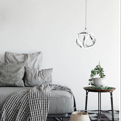 CANEOE Modern Led Pendant Light, 5500K Creative Led Kitchen Island Pendant Lights Fixtures, Adjustable Height Integrated LED Hanging Lamp for Living Room Bedroom Kitchen Cafe,1 Pack