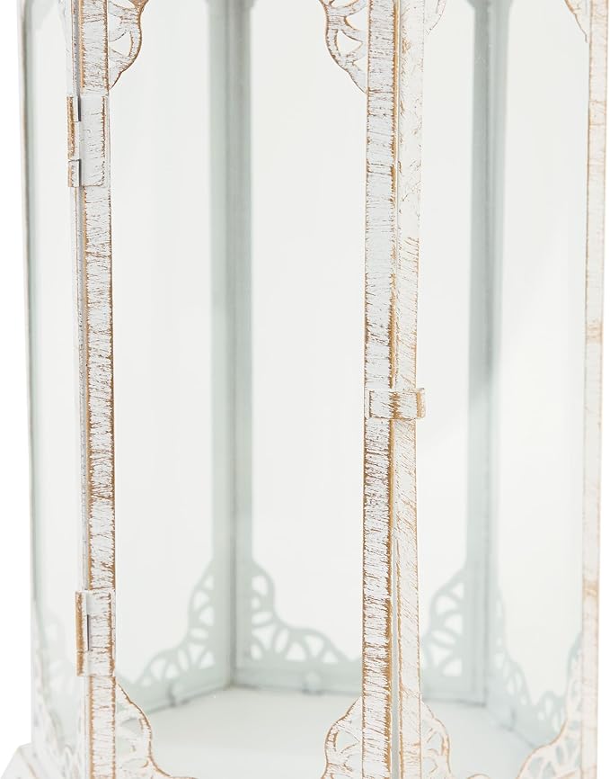 Zingz & Thingz Fancy Antique Style Candle Lantern Holder, Decorative Light Home Decor, 19.75" Tall, Graceful Lantern