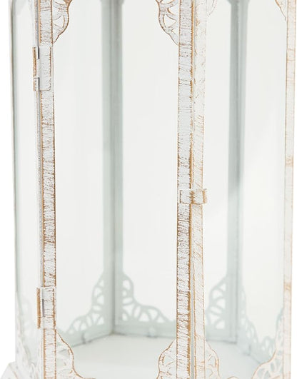 Zingz & Thingz Fancy Antique Style Candle Lantern Holder, Decorative Light Home Decor, 19.75" Tall, Graceful Lantern
