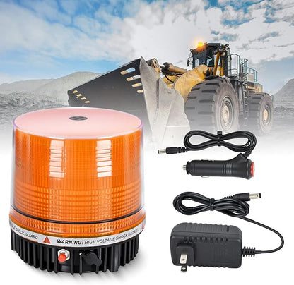 Nilight 18LED Strobe Lights Amber Wireless Rotating Emergency Safety Flashing Beacon Light with Magnetic Base Mount and Two Types of Plugs for Vehicle UTV Truck Forklift Tractor Snow Plow