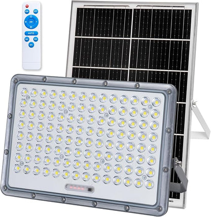 LANGY 400W Solar Flood Light Outdoor, 22400LM Solar Street Light Dusk to Dawn Security Commercial Area Lighting, Solar Powered Outside Light Waterproof with Motion Sensor for Yard, Garage, Pathway