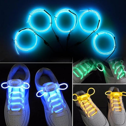 EL Wire-5 in 1 Neon Wire Light Rope Lights Strip DIY Glowing Flexible Super Bright Cuttable for Parties Halloween Christmas Bike Cosplay Clothing Decoration Festival (Ice Blue)