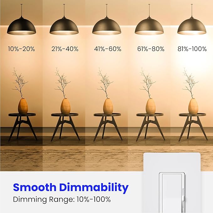 Feit Electric LED Clear A19 Medium Base Light Bulb - 60W Equivalent - 15 Year Life - 810 Lumen - 2700K Soft White - Dimmable (Pack of 48)