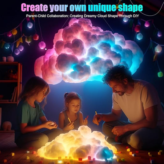 LED Cloud Light, RGB Cloud Lamp with IC Remote Control and APP Control Cool Lights Sync Music Color Changing Led Lights for Bedroom Ceiling Adults and Kids Modern Home & Room Decor