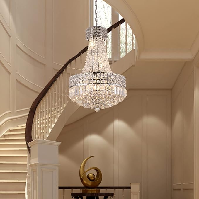 Crystal Chandeliers for Dining Room K9 Modern Crystal Chandelier Classic Luxury Imperial Style 9 Lights Chandelier Ceiling Dining Room Living Room Indoor Bedroom Chandelier