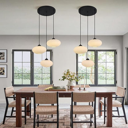 3 Light Cluster Pendant Lighting Black Globe Chandelier Large Milk Glass Pendant Light Multi Pendant Light Fixture 3 Globe Pendant Light Fixture Mid Century Cluster Pendant Light
