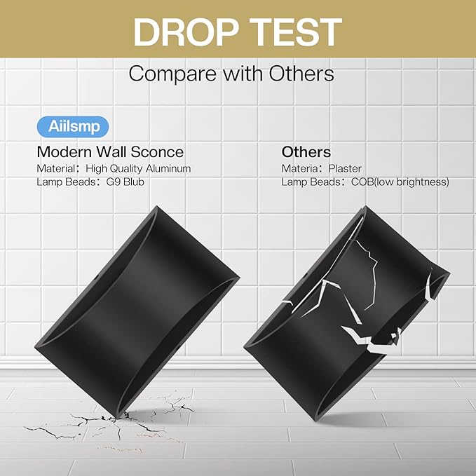 Black Modern LED Wall Sconce,Warm White 3000K Indoor Wall Lights 1 Pack Hardwired Up and Down Wall Mount Light for Bedroom Living Room Bathroom Hallway Entryway Stairwell (with G9 Bulbs)