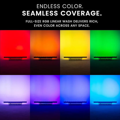 CHAUVET DJ – COLORband T3BT ILS Linear Wash Light | Full-Size RGB Wash with Bluetooth Control, ILS Instant Light Shows, D-Fi USB Wireless DMX, Three-Zone Effects, Stage and Event Lighting