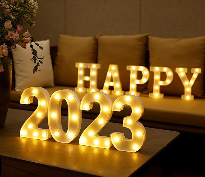 Small Led Marquee Letters, Light Up Letters, 8.58 Inch Led Letter Lights, Battery Powered Lighted Sign for Table, Party, Birthday, Christmas Decor (Letter H)