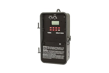 NSI DGLC100A-NC Series DGLC Lighting Control with Photo/Override Input Control Time Switch, Noryl Indoor/Outdoor NEMA 3R with Clear Lexan Cover, 120-277 VAC 50/60 Hz Input Supply, DPDT Output Contact