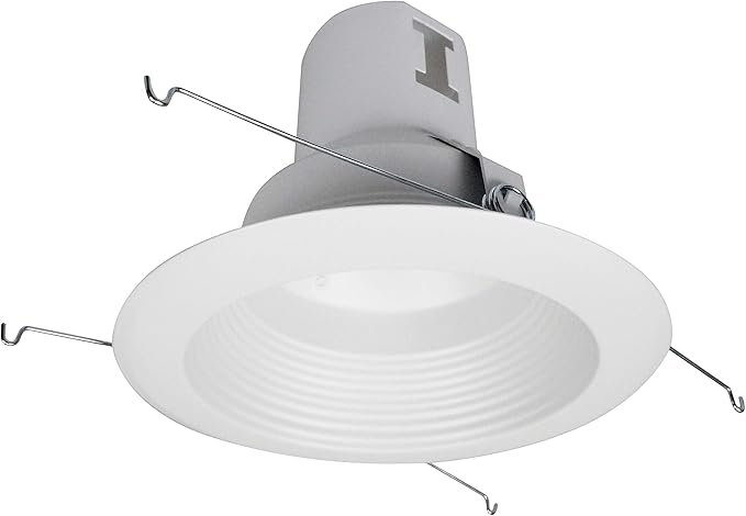 NICOR Lighting 5 inch White Recessed Baffle Trim (15511)