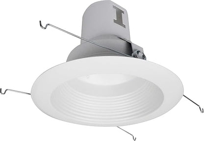 NICOR Lighting 5 inch White Recessed Baffle Trim (15511)