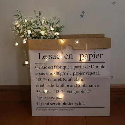 GUOCHENG 6.56ft 20 LED Music Note String Lights, Battery Operated Warm White Stave Shaped Decorative Fairy Lights, Musical DIY Gift for Music Lover
