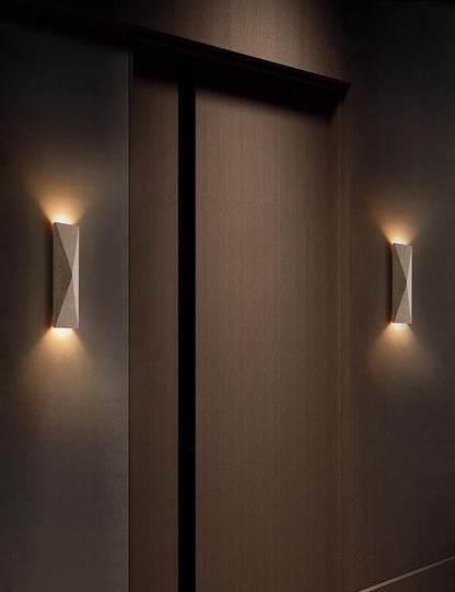 Alabaster Wall Sconce, 15.74" Natural Marble Wall Sconce Vanity Light Fixture for Living Room,Modern Wall Light, Marble Lighting for Bedroom, Staircases，Entryway
