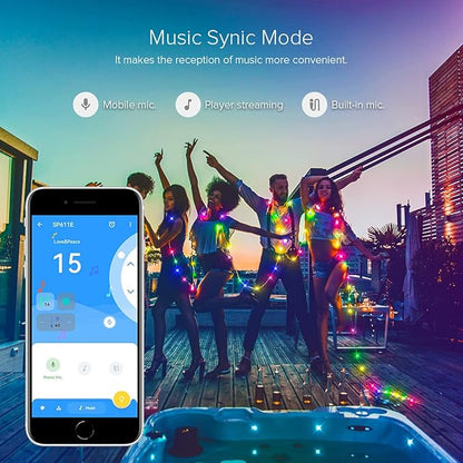 BTF-LIGHTING SK6812RGBW WS2814 TM1824 UCS2904 Built-in Mic SP617E Bluetooth Controller Sync Music Mode Timer for RGB+Pure White LED Strip Lights Andriod iOS APP /3 Keys Button/IR Remote Control