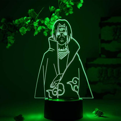 Otaku Lamps Itachi Uchiha Naruto – Anime Night Light, 16 Color RGB LED – Gift for Otaku