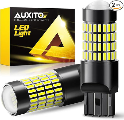 AUXITO 7440 7443 LED Bulb Reverse Lights, Super Bright 7441 7444 992 W21W LED Bulbs with Projector for Reverse Tail Brake Signal Back Up Parking Marker License Plate Lights, 6000K White