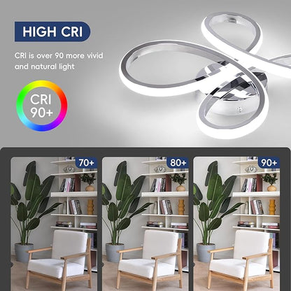 ADISUN Modern LED Ceiling Light, 6000K Semi Flush Mount Ceiling Light Fixture, Modern Lamp for Hallway Bedroom Corridor Aisle Bathroom(L14.56*W14.56*H2.4)