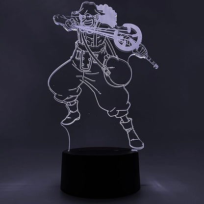Otaku Lamps Usopp One Piece – Anime Lamp Figure Night Light, 16 Color RGB LED – 3D Anime Room Décor Gift for Otaku