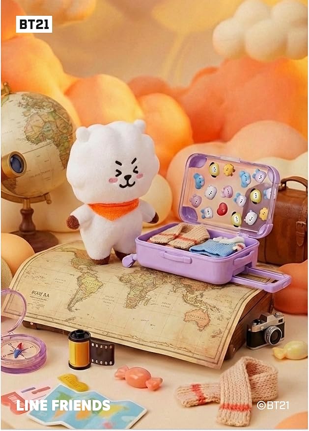 Line Friends Official BT21 mini Big & Tiny Edition Luggage - RJ
