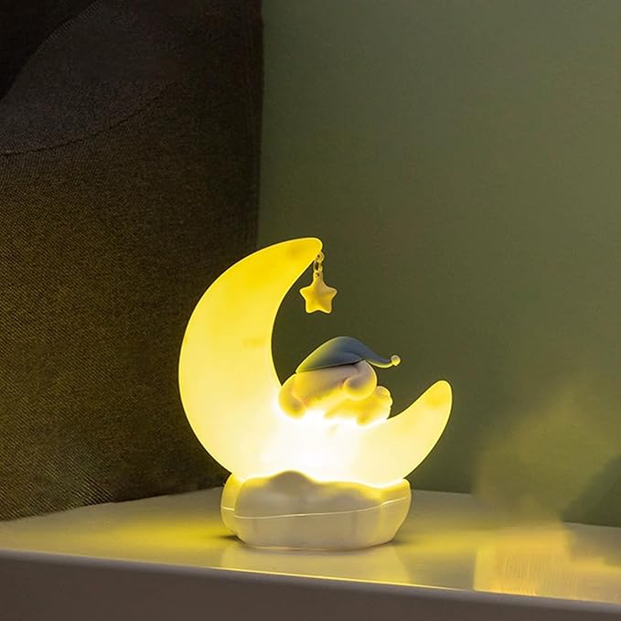 iFCOW Cute Anime Character LED Night Light for Room Desk Shelf Ornament Bedside Lamp for Teen Gifts