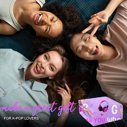 Kpop Gifts Blanket for Teen Girls - Music Gifts for Women Friends K-Pop Fans Lovers, Kpop Merch Stuff, Christmas Birthday Gifts for BFF Girls Women, Just A Girl Who Loves K-pop Blanket 80''x60''