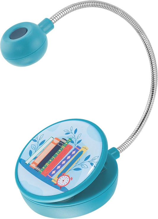 WITHit Clip On Book Light – Dimmable LED Reading Light for Books and eBooks, Reduced Glare, Portable, Cute Book Light for Kids & Adults, Batteries Included (Book Shelf, Page Turners)