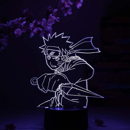 Otaku Lamps Naruto Uzumaki Kunai Naruto – Anime Night Light, 16 Color RGB LED – Gift for Otaku