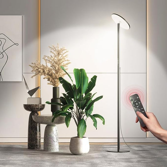Grow Light for Indoor Plants 60W Full Spectrum LED, 85'' Adjustable Standing Plant Light, Tall Grow Light with Timer & 10-Level Dimmable, Ideal for Large Plants & Indoor Trees