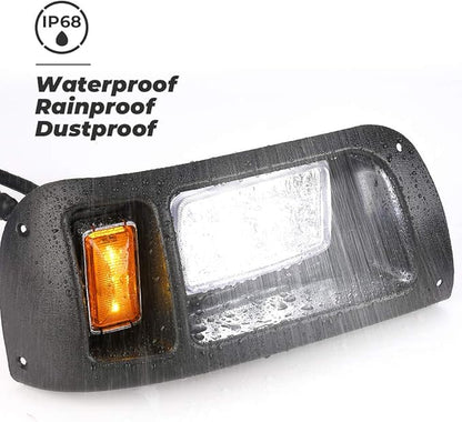 KEMIMOTO DS LED Light Kit Compatible with Club Car DS 1993 Newer Models, Golf Cart Street Legal LED Headlight Tail Light Kit for Gas Electric Models