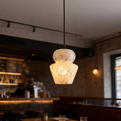 Industrial Pendant Light with Glass Shade Matte Black Pendant Lighting Adjustable Industrial Retro Style Hanging Light,Kitchen Island Farmhouse Pendant Lights Fixtures for Kitchen,Farmhouse