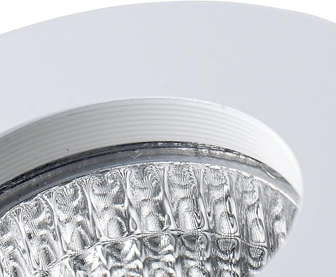 5Pack 3W Mini LED Recessed Lighting, 1 Inch Recessed LED Lights, Under Cabinet Lighting Under Cabinet Lights 300LM 6000K Cool White AC 110V/220V Spotlight Lights with Driver Power Supply