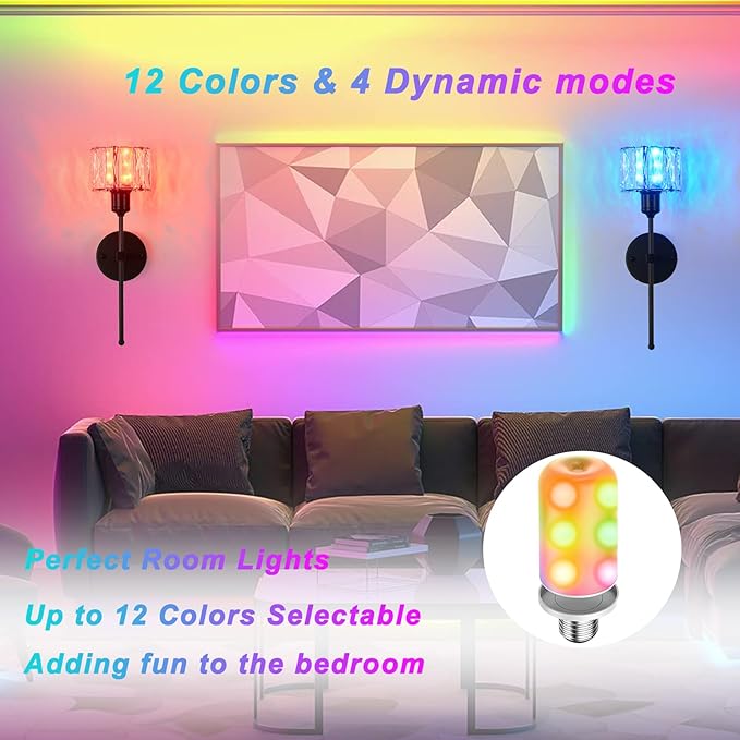 Crystal Battery Operated Wall Sconces Set Of Two, Black Wireless Wall Light with USB Rechargeable LED Light Bulbs 12 Colors Dimmable Crystal Wall Lamp with Remote for Living Room, Bedroom, Hallway