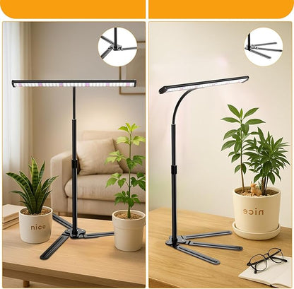 GYTF Super-Bright Plant Grow Light, 6000K 108LEDs Full Spectrum Plant Lamp with Timer 4/8/12Hrs & Height Extendable for Home Office Desktop Indoor Plants, 12V 3A High Power Output for Faster Growth