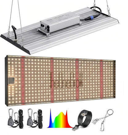 MA2000 LED Grow Lights for Seed Starting Vegetables Bloom, 200W Dimmable Daisy Chain, Grow Lights for Indoor Plants Full Spectrum for 2x4/4x4ft Coverage, Grow Tent, High Yield Cultivation