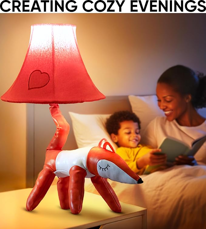 Fox Kids Lamp for Girls Bedroom - 20", Animal Lamp for Kids Room - Cute Christmas Gifts, Birthday Gifts for All Ages: Toddler Boys, Children, Grandkids 3 4 5 and Up Years Old, Sister Brother, Sibling