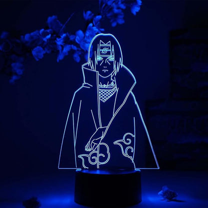 Otaku Lamps Itachi Uchiha Naruto – Anime Night Light, 16 Color RGB LED – Gift for Otaku
