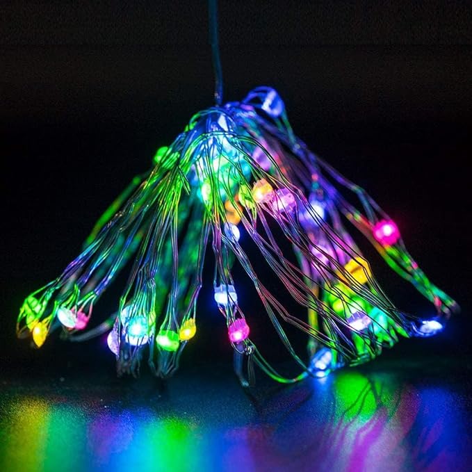 BTF-LIGHTING Chasing Dream Full Color Twinkle Decorative Light 4Pack 16.4ft Total 200LED Addressable WS2812B IC Fairy String DC5V for Kid's Bedroom, Christmas Tree, Party(No Adapter or Controller)