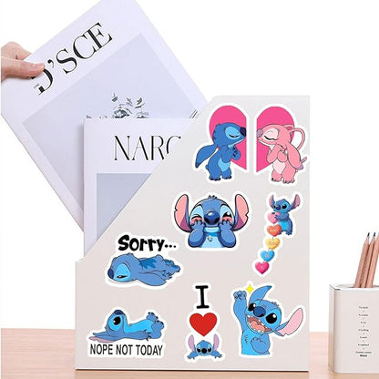 50pcs Cartoon Stitch Stickers for Kids,Vinyl Waterproof Stitch Decal for Water Bottle Laptop Toy Sticker for DIY Decorate Bumper Phone Hard Hat Kids Teens Gifts (Stitch-880)