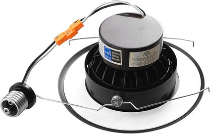 NICOR Lighting DLG56-10-120-3K-BK LED Downlights, Black