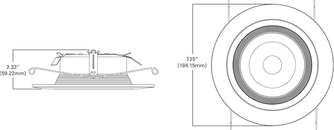 HALO RL 5/6 inch LED Recessed Lighting Integrated Ceiling Light Retrofit Trim at 3000K Soft White RL560WH9930R
