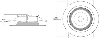 HALO RL 5/6 inch LED Recessed Lighting Integrated Ceiling Light Retrofit Trim at 3000K Soft White RL560WH9930R