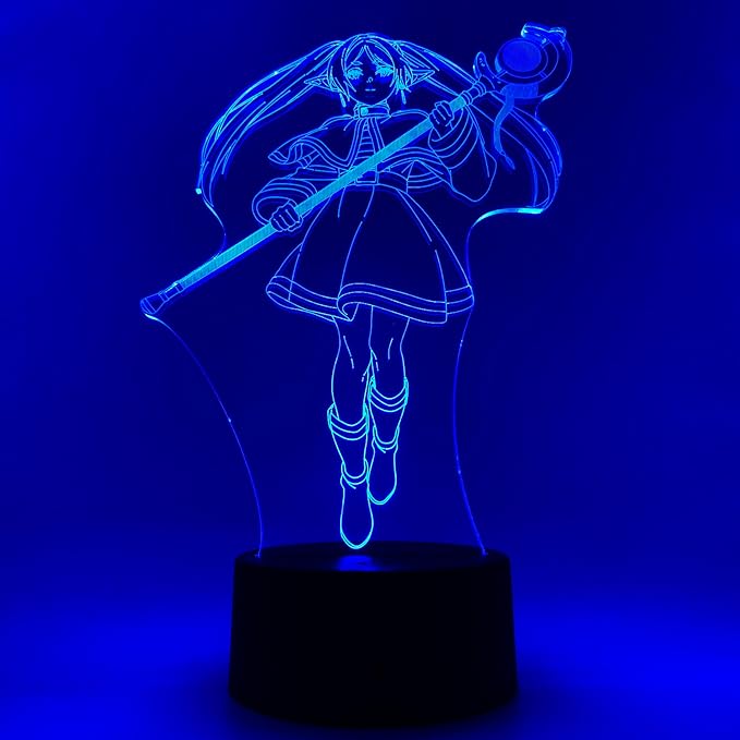 Otaku Lamps Frieren Frieren – Anime Night Light, 16 Color RGB LED – Gift for Otaku