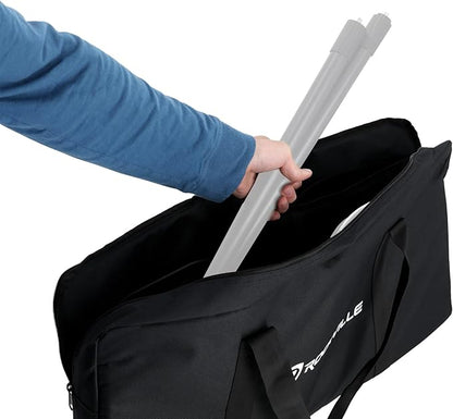 Rockville BAG for 4x SABER STANDS, Compact Carry Bag, Foam Padding, Water-Resistant Nylon, 4 Internal Pockets, for DJs and Event Lighting