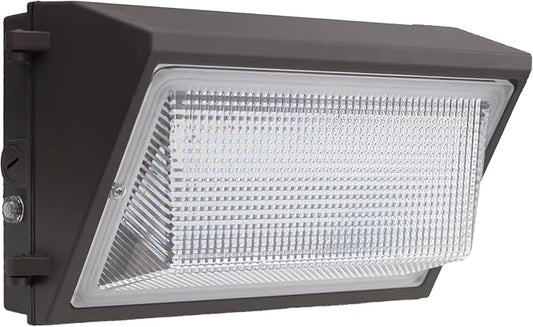 1-10V Dimmable 80W LED Wall Pack Light with Dusk to Dawn Photocell, 100-277V 11200LM 600-800W HPS/HID Equiv., 5000K Outdoor Security Lighting, ETL Commercial Wall Mount Lights for Building