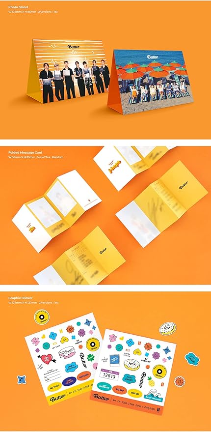 Big Hit Entertainment KTMMD1083 BTS - Butter Album+Extra Photocards Set (Cream ver.)