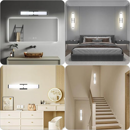Bathroom Vanity Light 2700/3000/3500/4000/5000k Dimmable, Black Modern Matte for Vanity Lighting Over Mirror LED, 32 inch IP44 36W Equivalent to Incandescent 300W, ETL Listed (1 Pack)