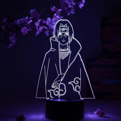 Otaku Lamps Itachi Uchiha Naruto – Anime Night Light, 16 Color RGB LED – Gift for Otaku
